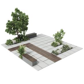 现代户外景观小品